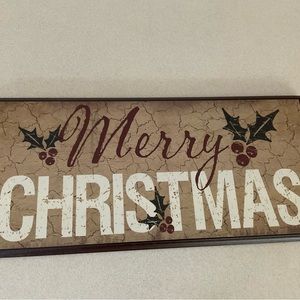 Christmas wood sign
